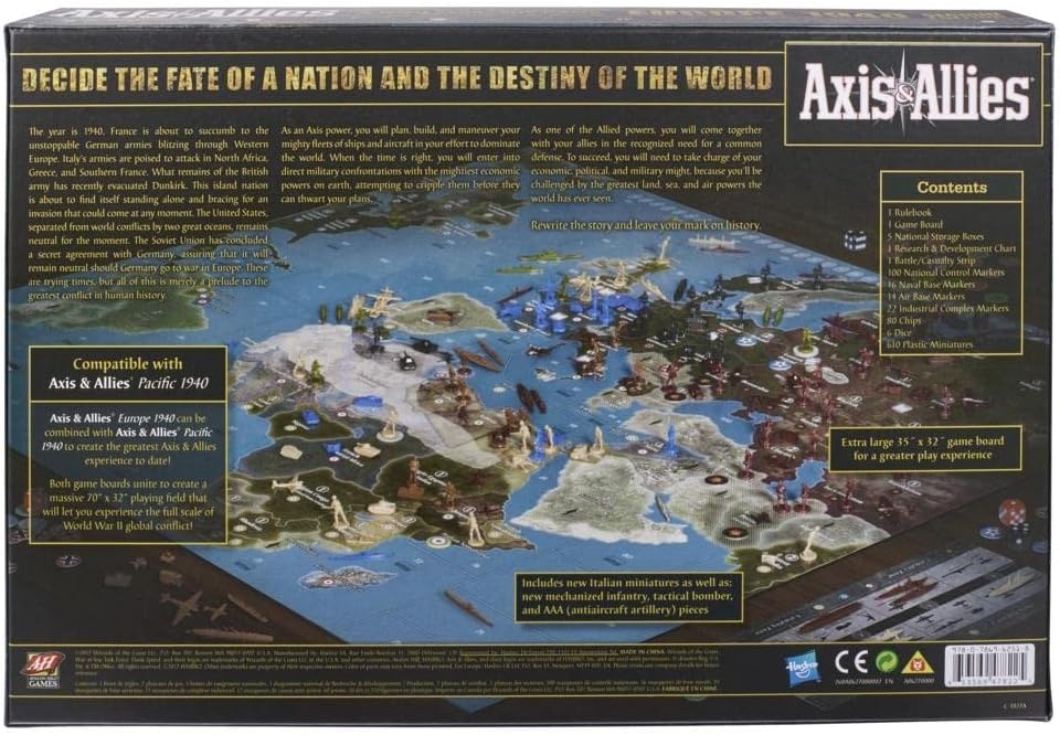 image:imageAvalon Hill Axis amp Allies Europe 1940 Second Edition WWII Strategy Board Game with Extra Large Gameboard Ages 12 and Up 26 PlayersBoard Game