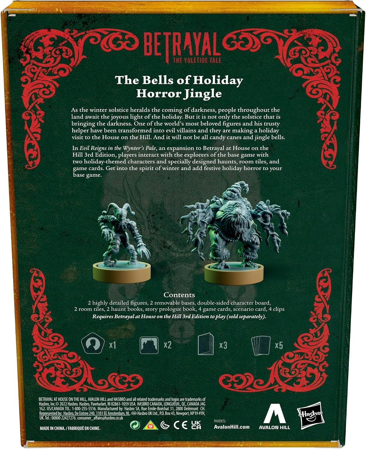 image:imageAvalon Hill Betrayal Evil Reigns in The Wynters Pale The Yuletide Tale Expansion Ages 12 Requires Betrayal at HOTH 3rd Edition to PlayBetrayal the Yuletide Tale