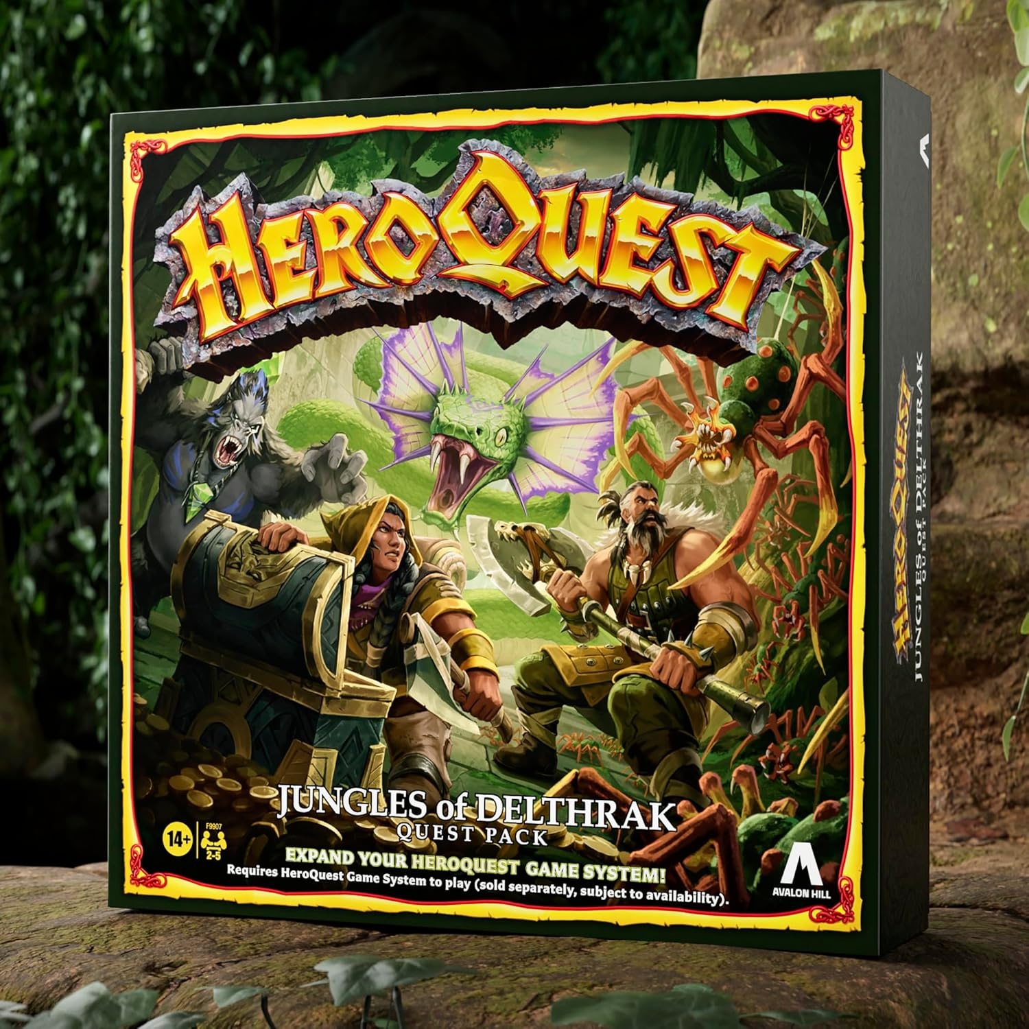 image:imageAvalon Hill HeroQuest Jungles of Delthrak Quest Pack Roleplaying Games Ages 14 2 to 5 Players Requires HeroQuest Game System to Play