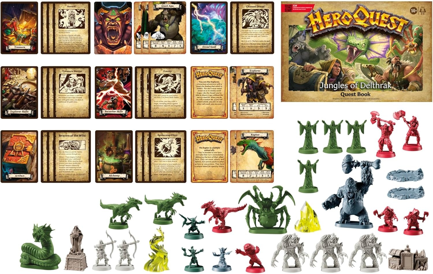 image:imageAvalon Hill HeroQuest Jungles of Delthrak Quest Pack Roleplaying Games Ages 14 2 to 5 Players Requires HeroQuest Game System to Play