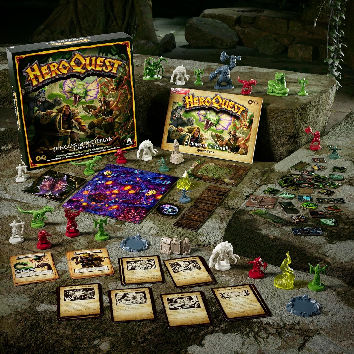 image:imageAvalon Hill HeroQuest Jungles of Delthrak Quest Pack Roleplaying Games Ages 14 2 to 5 Players Requires HeroQuest Game System to Play