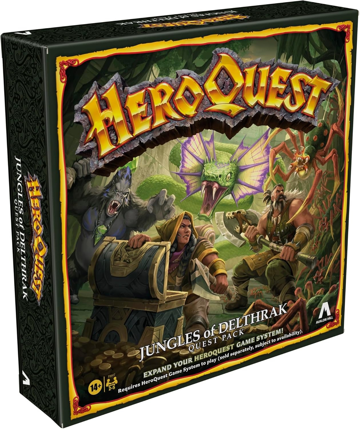 image:imageAvalon Hill HeroQuest Jungles of Delthrak Quest Pack Roleplaying Games Ages 14 2 to 5 Players Requires HeroQuest Game System to Play