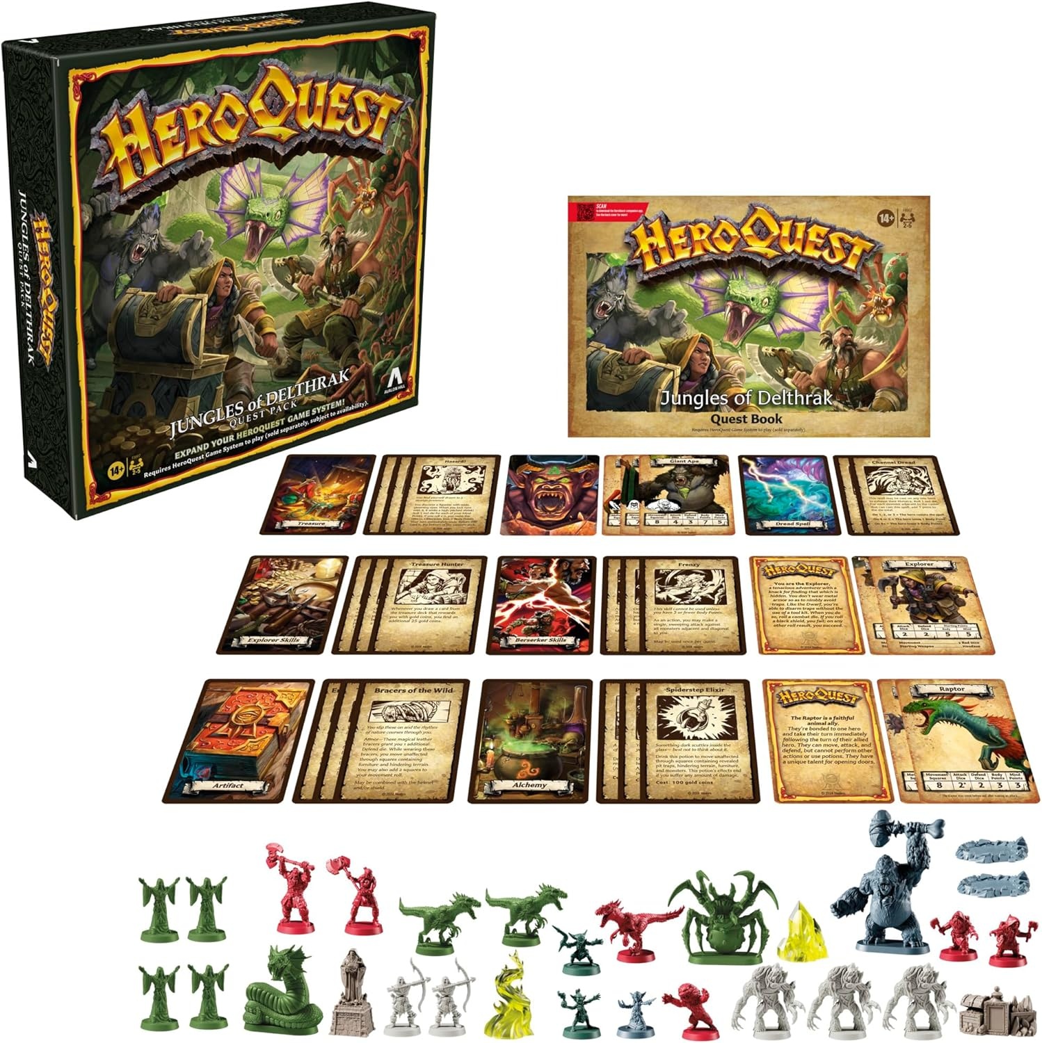 image:imageAvalon Hill HeroQuest Jungles of Delthrak Quest Pack Roleplaying Games Ages 14 2 to 5 Players Requires HeroQuest Game System to Play