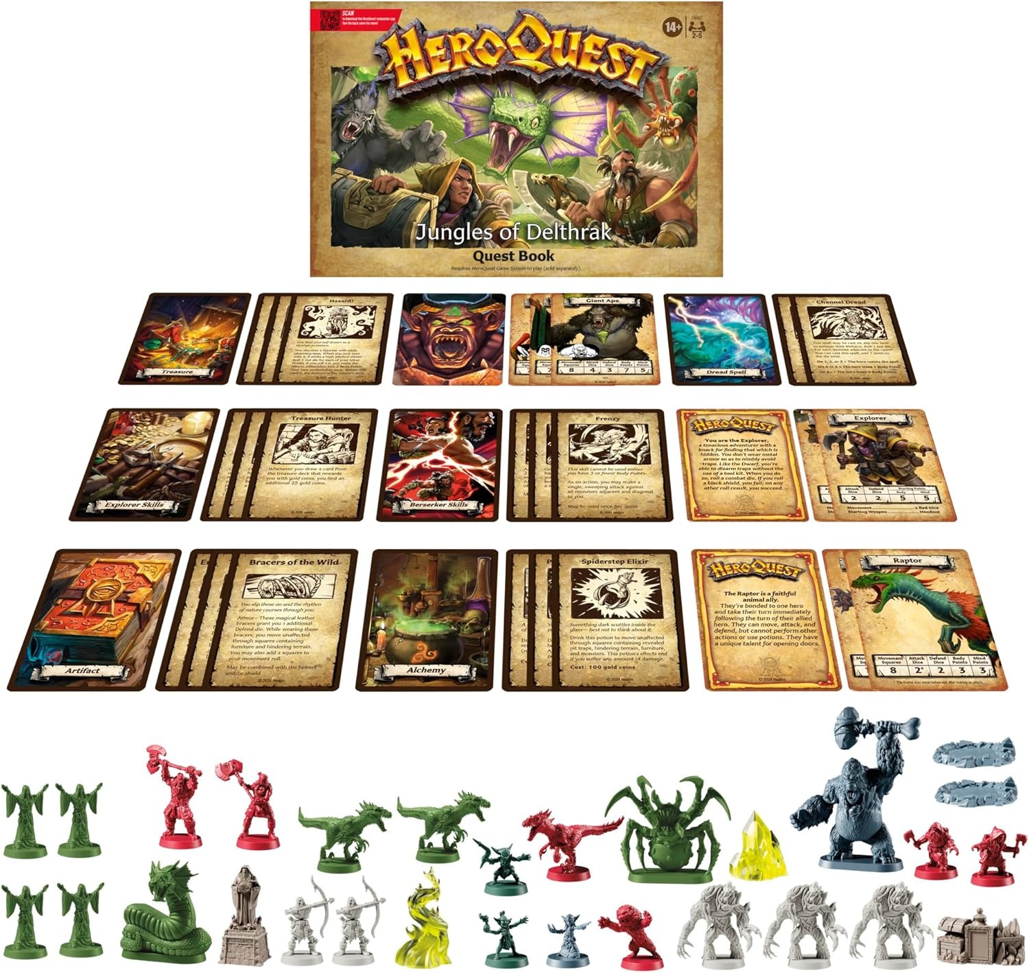 image:imageAvalon Hill HeroQuest Jungles of Delthrak Quest Pack Roleplaying Games Ages 14 2 to 5 Players Requires HeroQuest Game System to Play