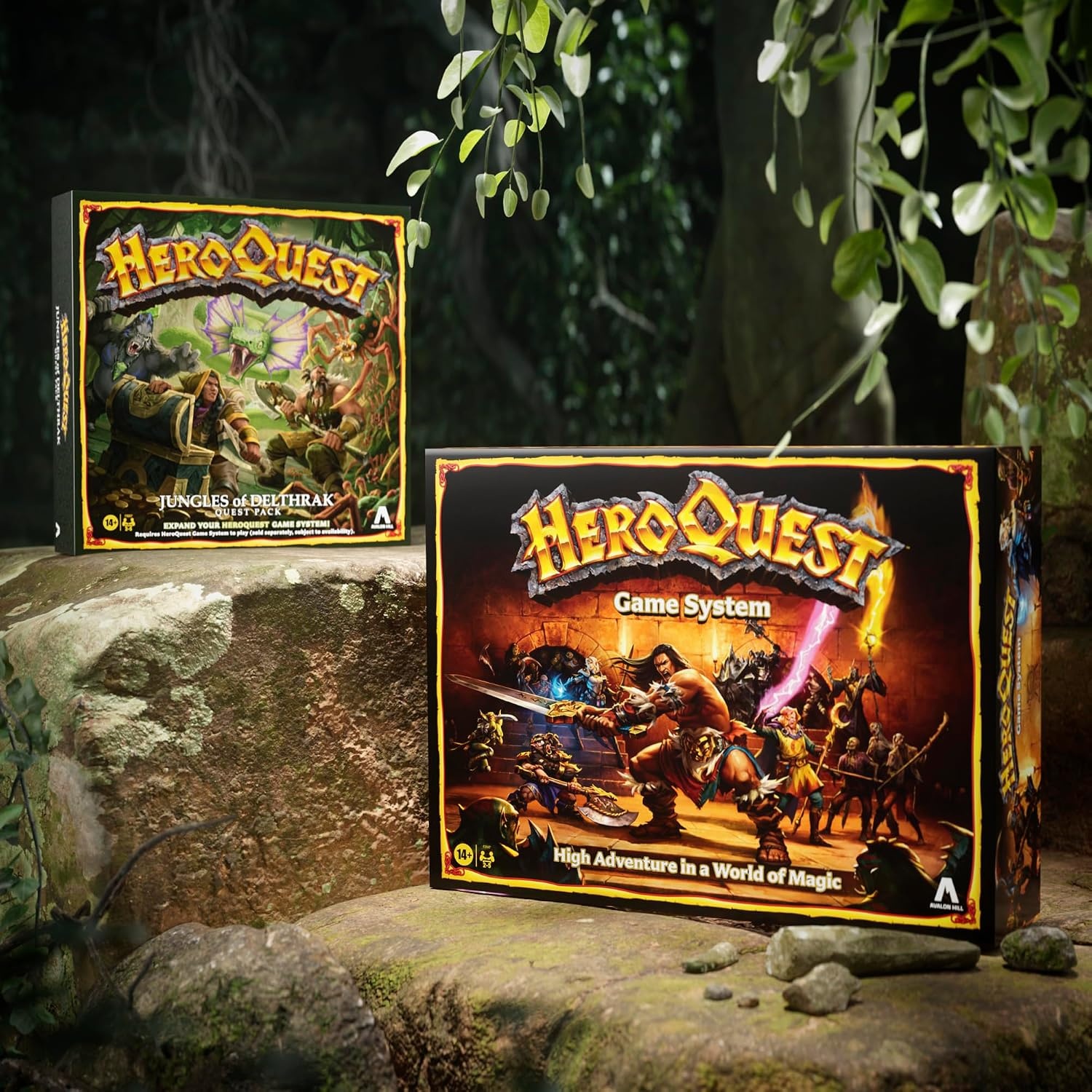 image:imageAvalon Hill HeroQuest Jungles of Delthrak Quest Pack Roleplaying Games Ages 14 2 to 5 Players Requires HeroQuest Game System to Play