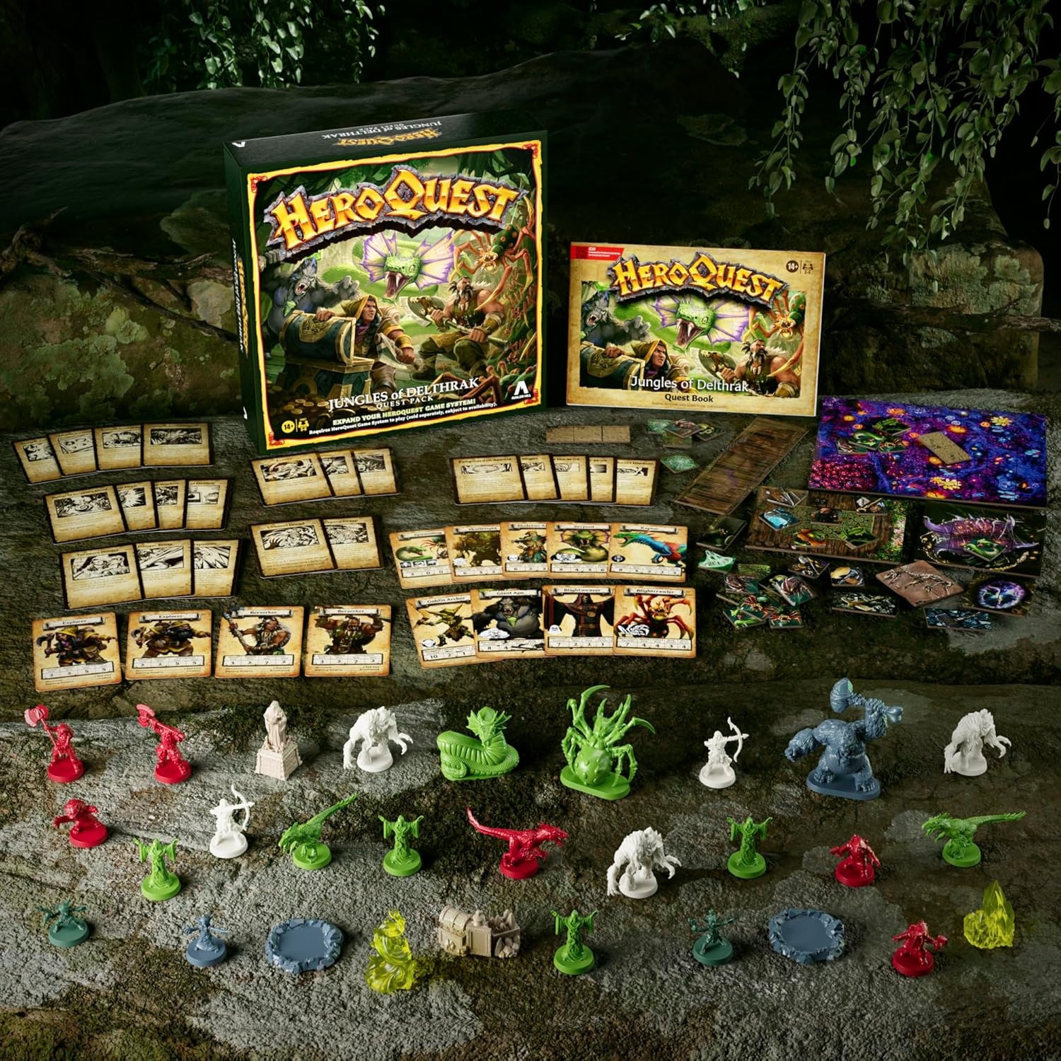 image:imageAvalon Hill HeroQuest Jungles of Delthrak Quest Pack Roleplaying Games Ages 14 2 to 5 Players Requires HeroQuest Game System to Play