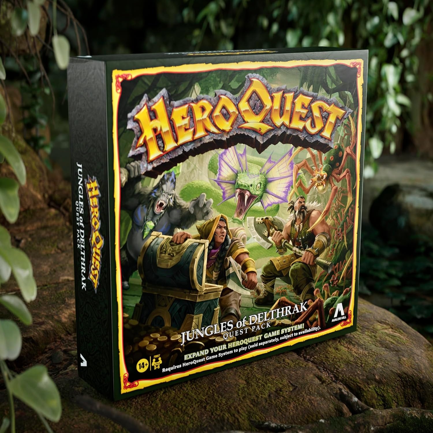 image:imageAvalon Hill HeroQuest Jungles of Delthrak Quest Pack Roleplaying Games Ages 14 2 to 5 Players Requires HeroQuest Game System to Play