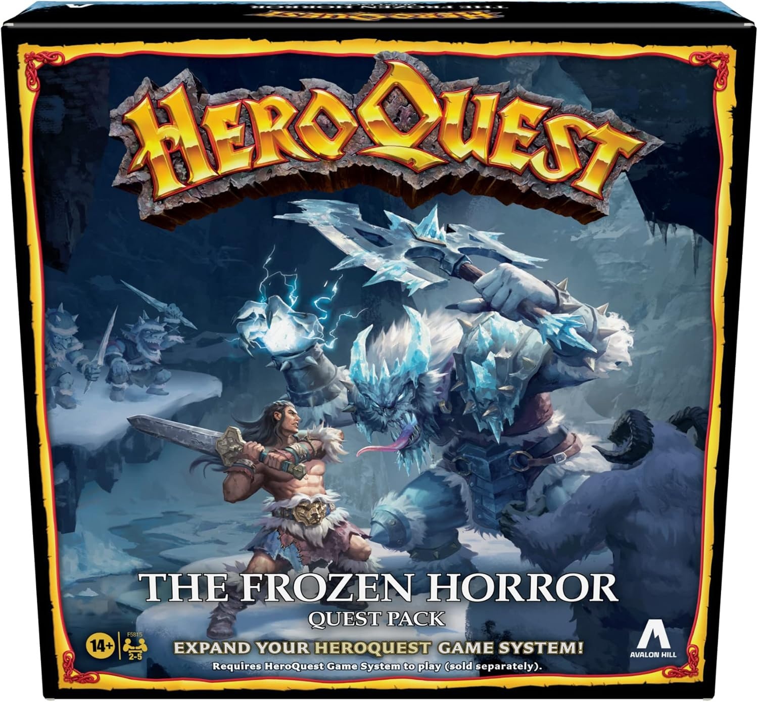 image:imageAvalon Hill HeroQuest The Frozen Horror Quest Pack Dungeon Crawler Game for Ages 14 Requires HeroQuest Game System to PlayMulticolored