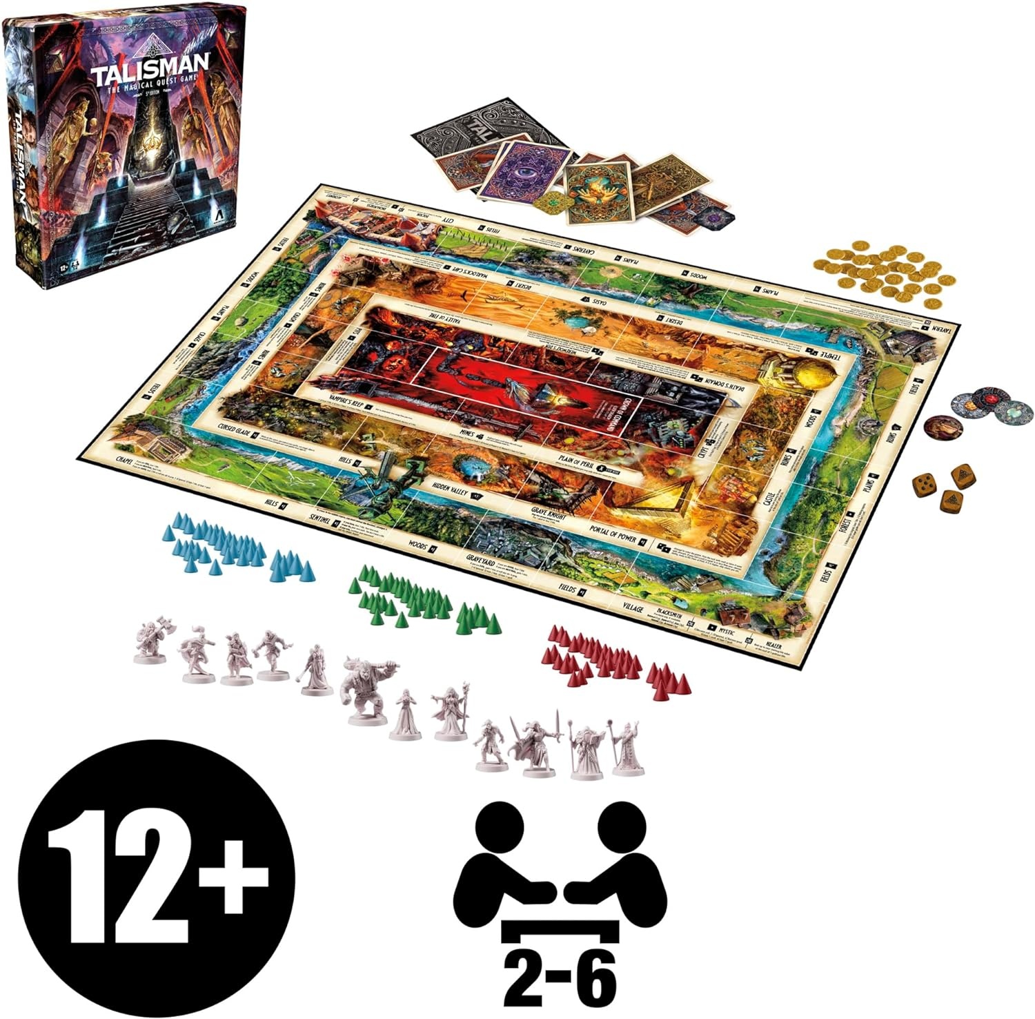 image:imageAvalon Hill Talisman Alliances Fate Beckons Board Game Talisman Expansion Cooperative Fantasy Adventure Games Ages 12 2 to 6 PlayersTalisman