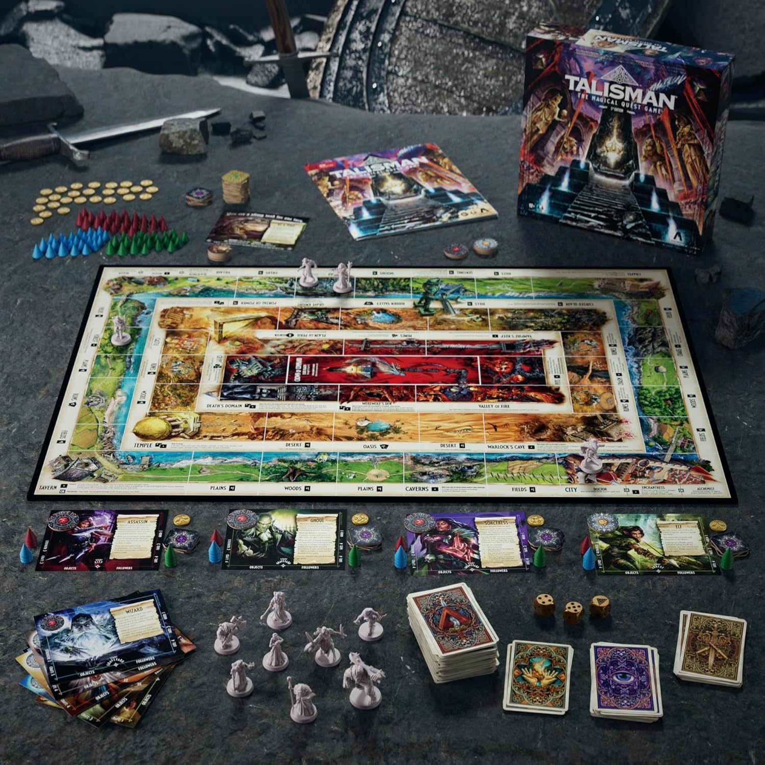 image:imageAvalon Hill Talisman Alliances Fate Beckons Board Game Talisman Expansion Cooperative Fantasy Adventure Games Ages 12 2 to 6 PlayersTalisman