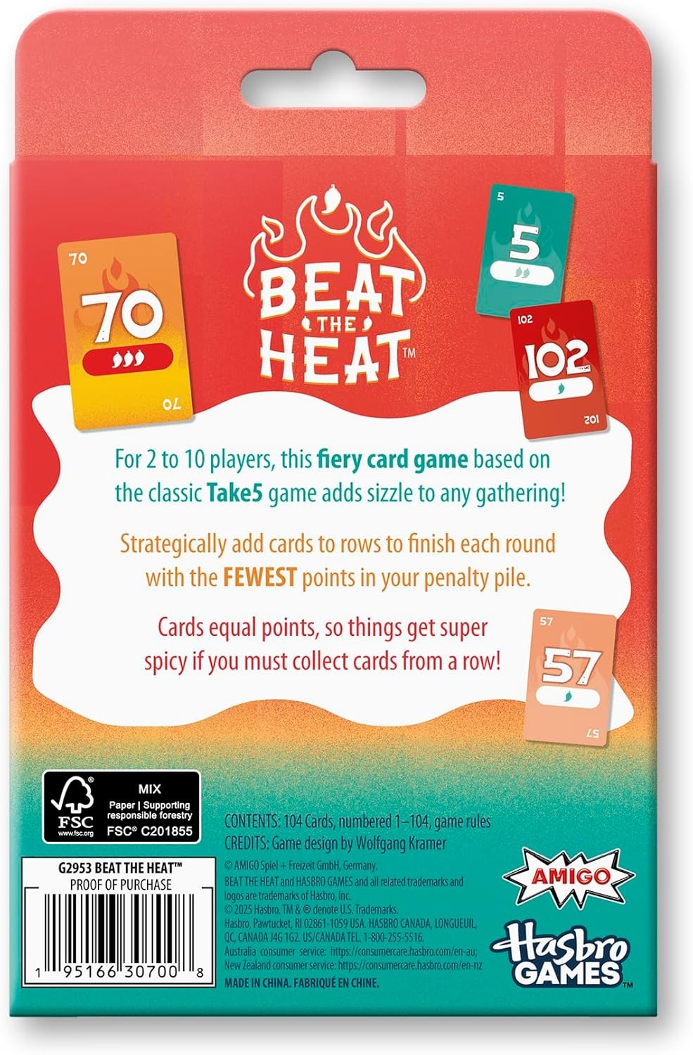 image:imageBeat The Heat Game Family Party Card Game for Kids and Adults Ages 8 2 to 10 Players 20 Mins Easy to Learn Strategy Card Games for Groups