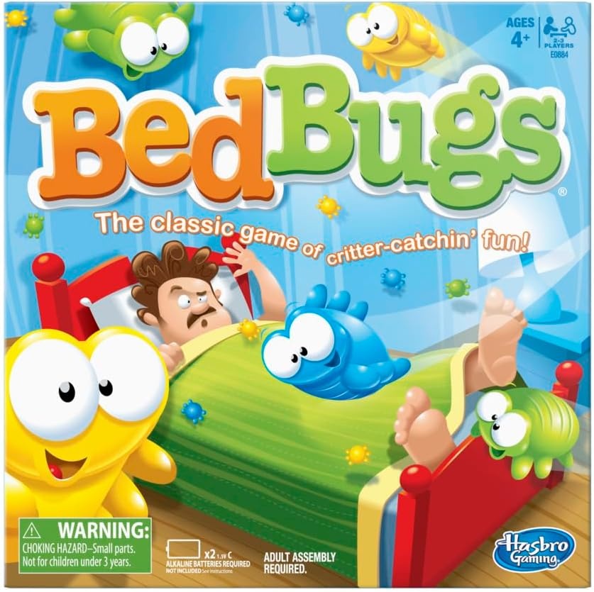 image:imageBed Bugs Board Game The Classic Game of CritterCatchin Fun Kids and Preschool Games Ages 4 and Up 2 to 3 Players Family Games Easter Gift for Kids Amazon Exclusive