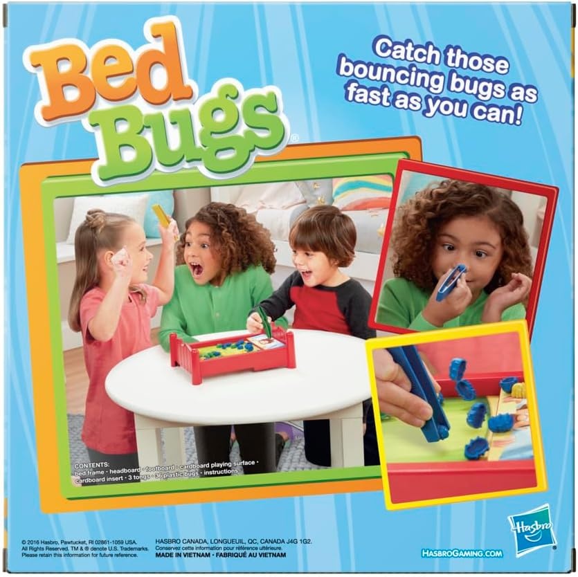 image:imageBed Bugs Board Game The Classic Game of CritterCatchin Fun Kids and Preschool Games Ages 4 and Up 2 to 3 Players Family Games Easter Gift for Kids Amazon Exclusive