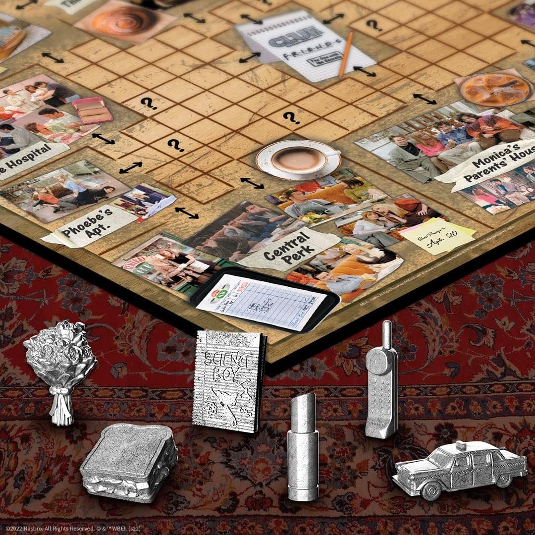 image:imageCLUE Friends Solve the Mystery in This Collectible Clue Game Featuring Characters amp Locations from Friends TV Sitcom Series OfficiallyLicensed Friends TV Show Game amp Merchandise