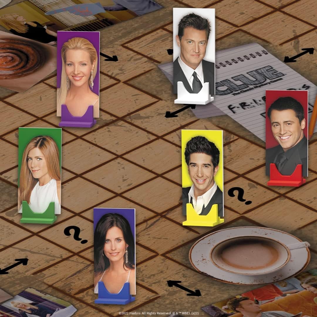 image:imageCLUE Friends Solve the Mystery in This Collectible Clue Game Featuring Characters amp Locations from Friends TV Sitcom Series OfficiallyLicensed Friends TV Show Game amp Merchandise