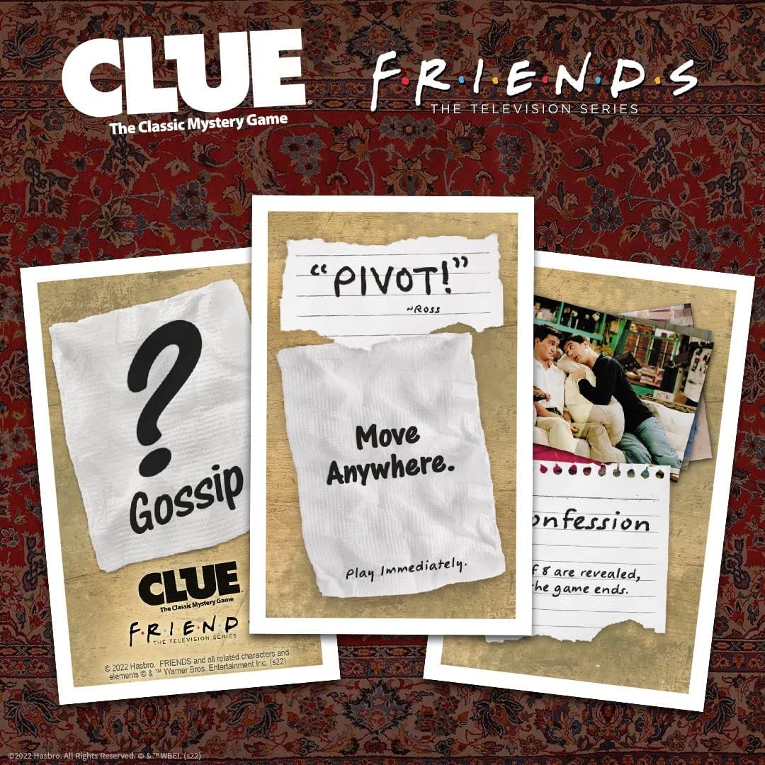 image:imageCLUE Friends Solve the Mystery in This Collectible Clue Game Featuring Characters amp Locations from Friends TV Sitcom Series OfficiallyLicensed Friends TV Show Game amp Merchandise