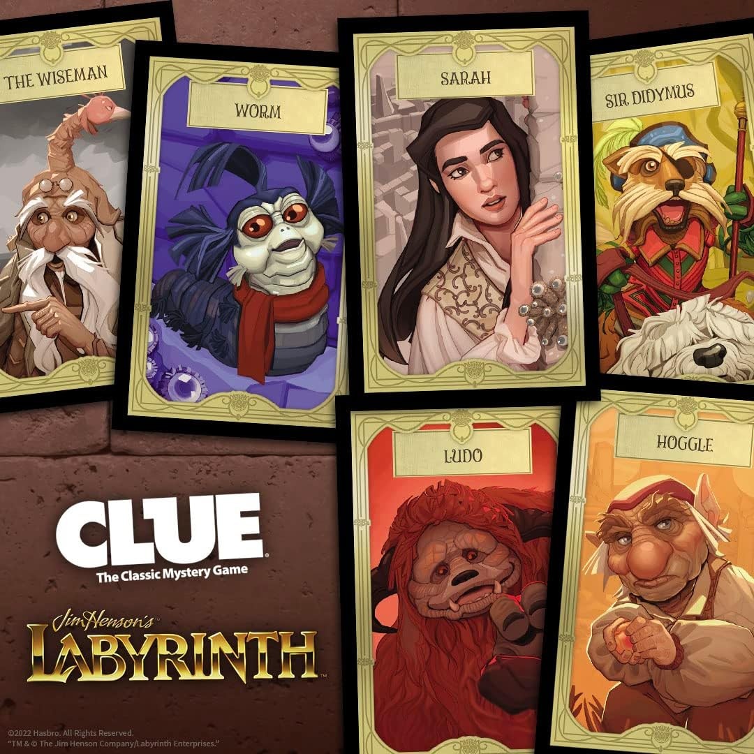 image:imageCLUE Labyrinth Solve The Mystery Who Does Jareth Control Where is Toby and What Object is Used Collectible Clue Game Based on Jim Hensons Labyrinth OfficiallyLicensed Game