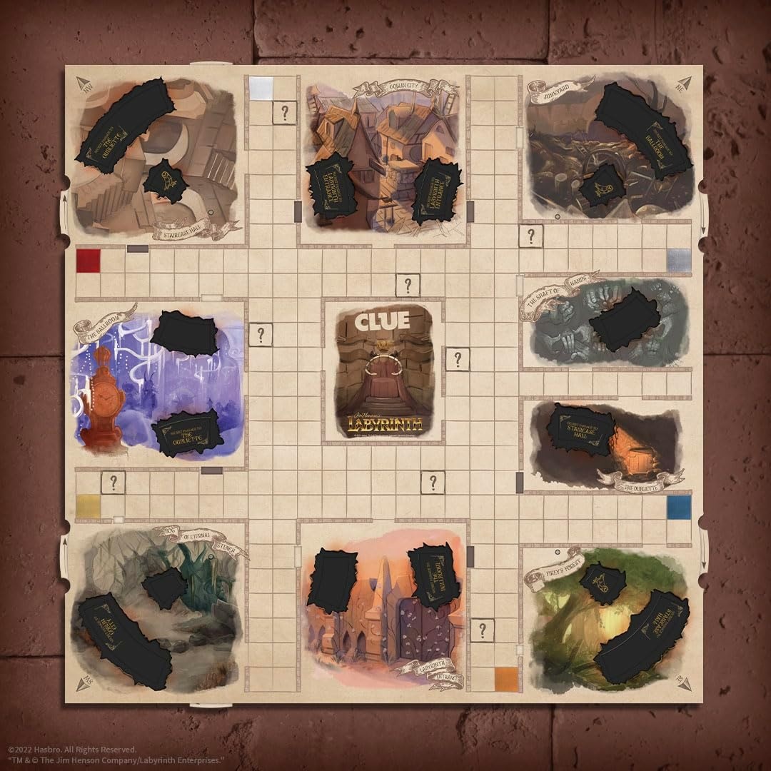 image:imageCLUE Labyrinth Solve The Mystery Who Does Jareth Control Where is Toby and What Object is Used Collectible Clue Game Based on Jim Hensons Labyrinth OfficiallyLicensed Game