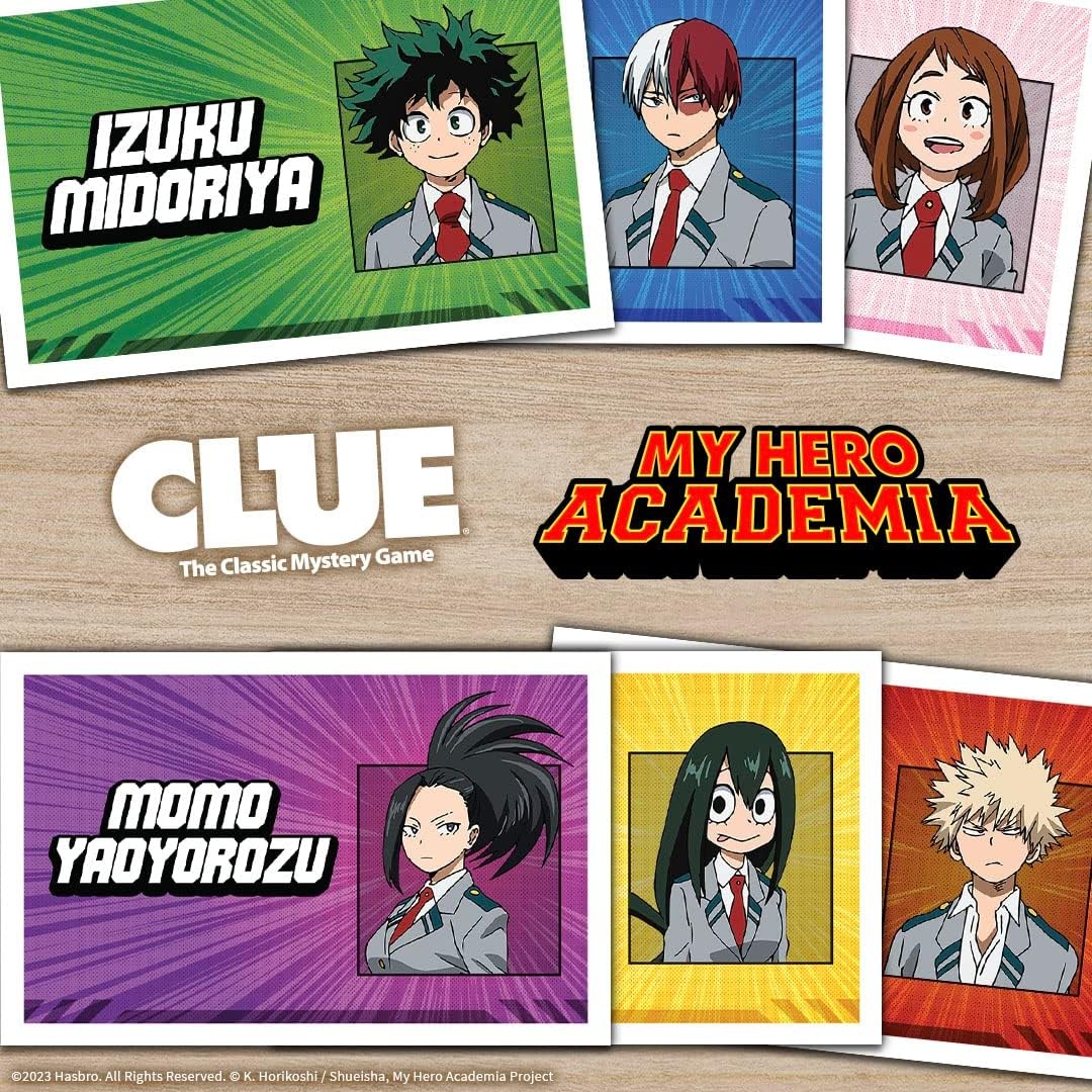 image:imageCLUE My Hero Academia Featuring Characters amp Locations from My Hero Academia OfficiallyLicensed My Hero Academia Anime TV Show Game amp Merchandise