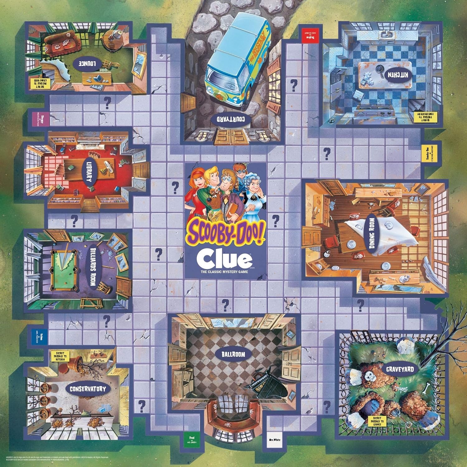 image:imageCLUE ScoobyDoo Board Game Official Merchandise Based on the Popular Cartoon Gather the Gang and Solve the Mystery