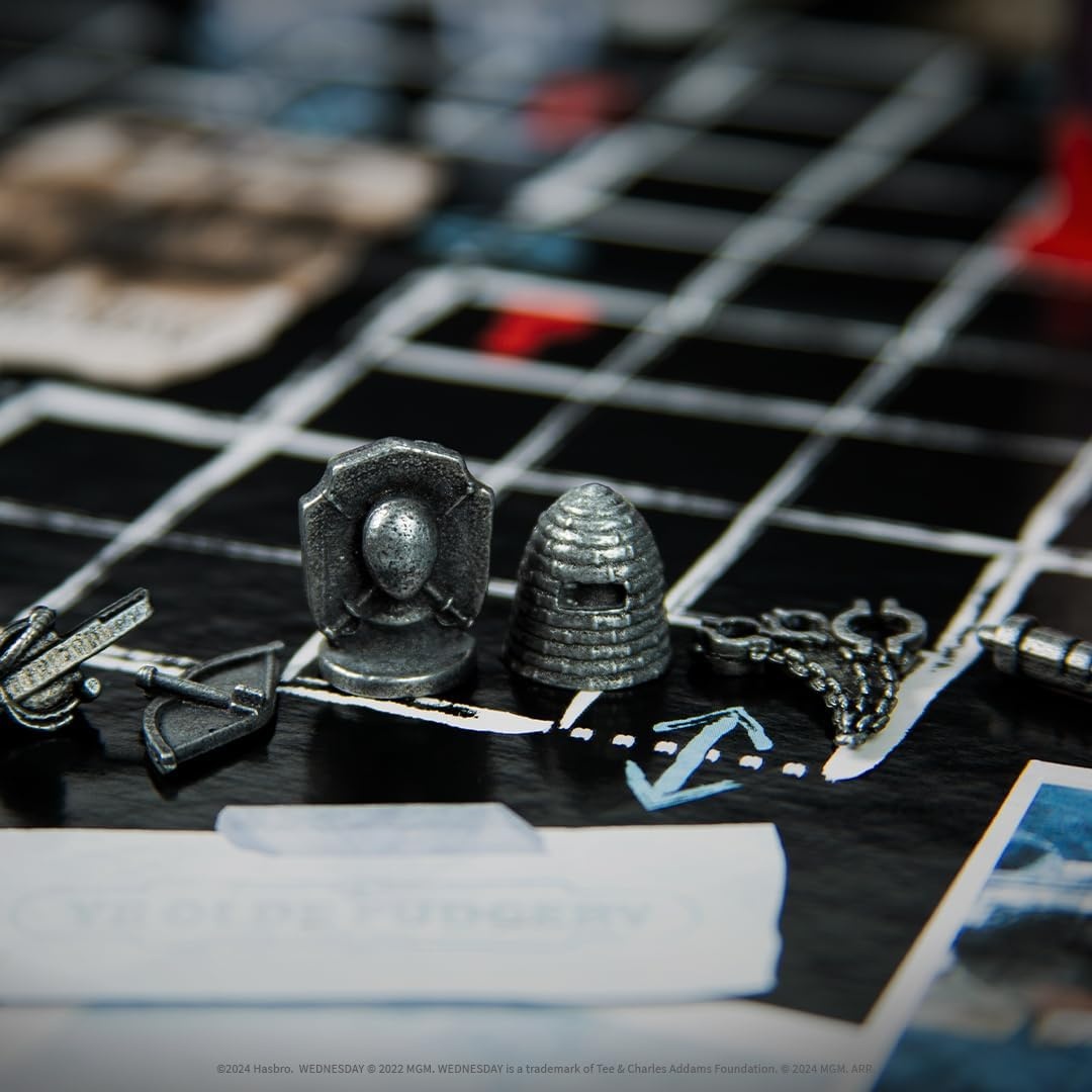 image:imageCLUE Wednesday Classic Board Game Inspired by the Netflix Original Series Solve the Mystery at Nevermore Academy with Friends and Family Officially Licensed Merchandise 26 Players Ages 8