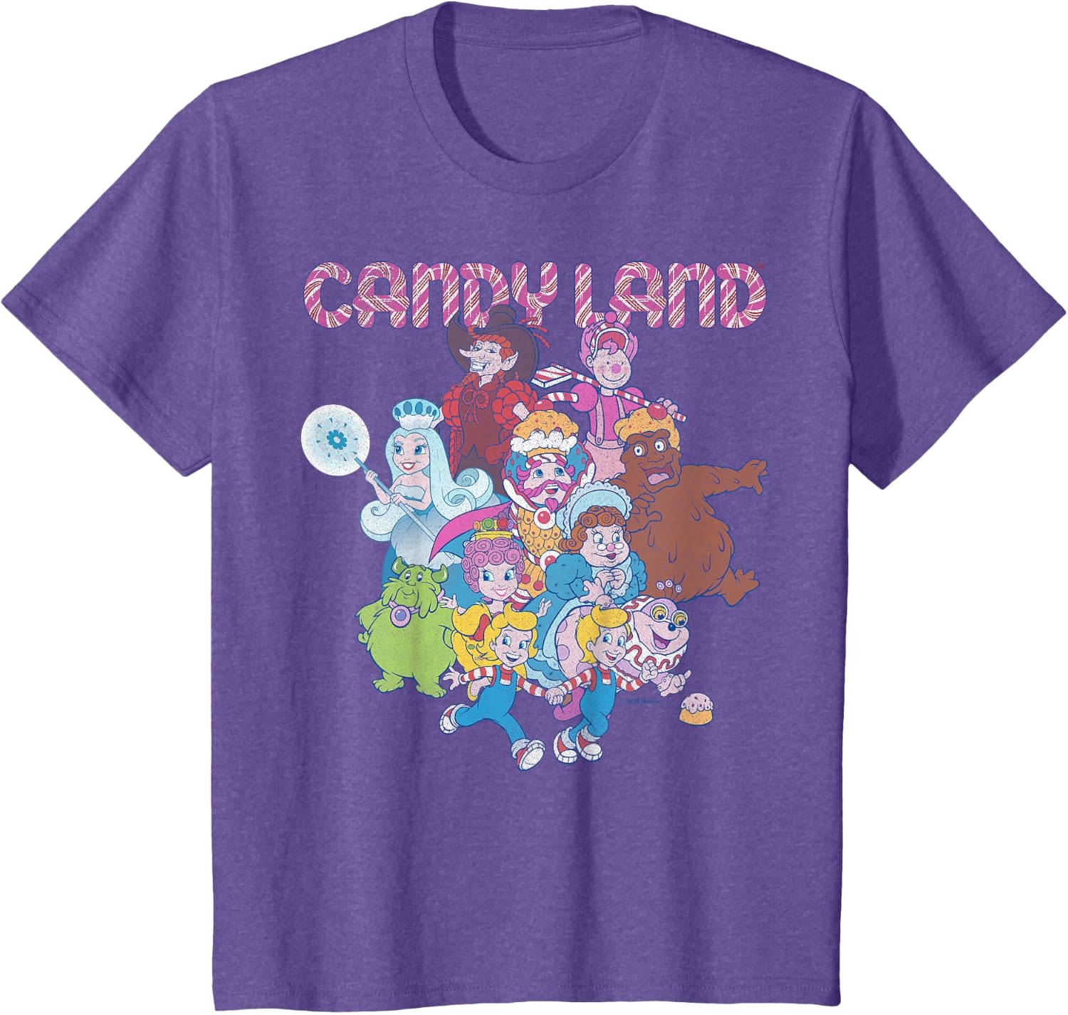 image:imageCandy Land Retro Game Characters Group Shot Logo TShirtPurple Heather