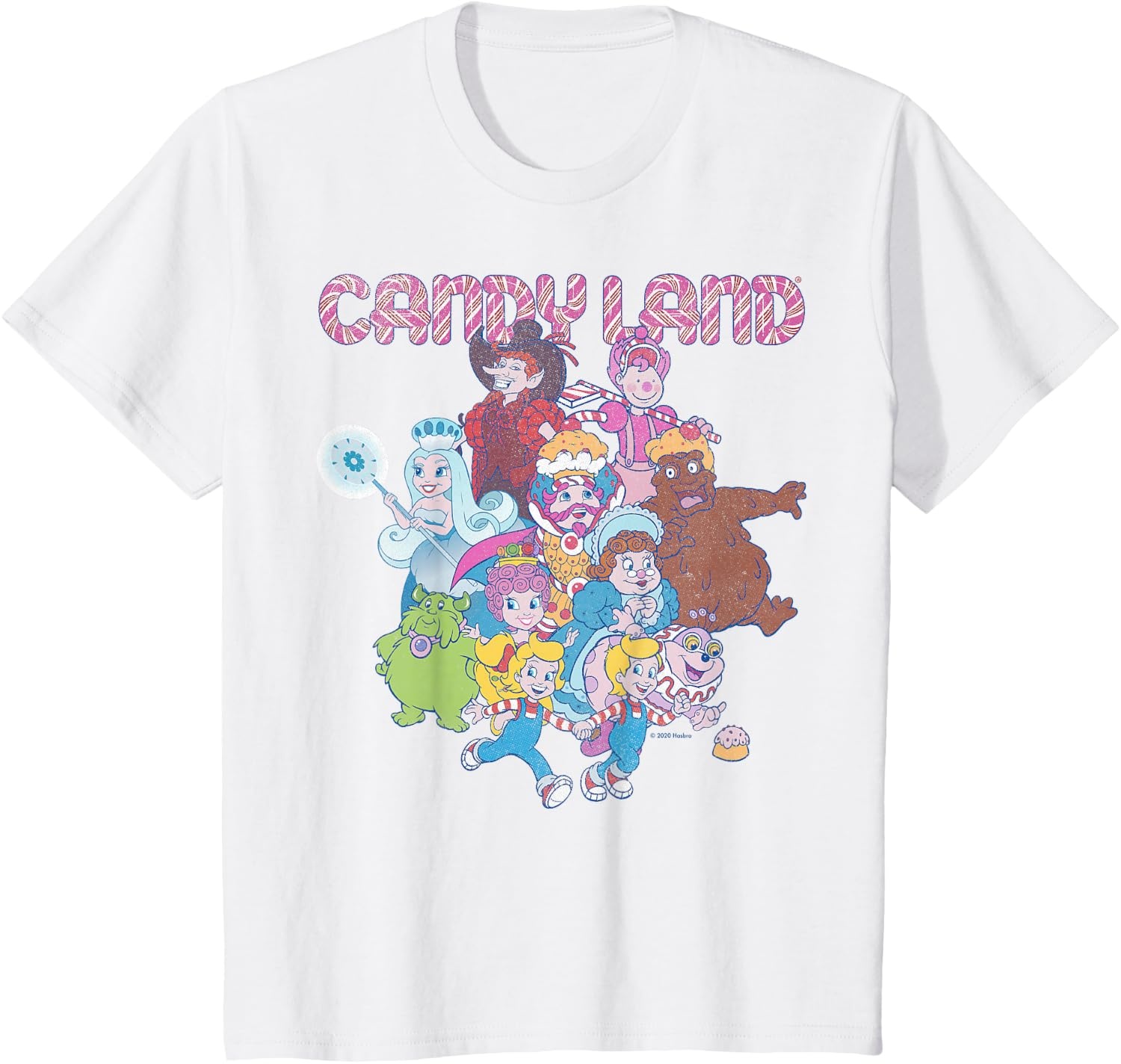 image:imageCandy Land Retro Game Characters Group Shot Logo TShirtWhite
