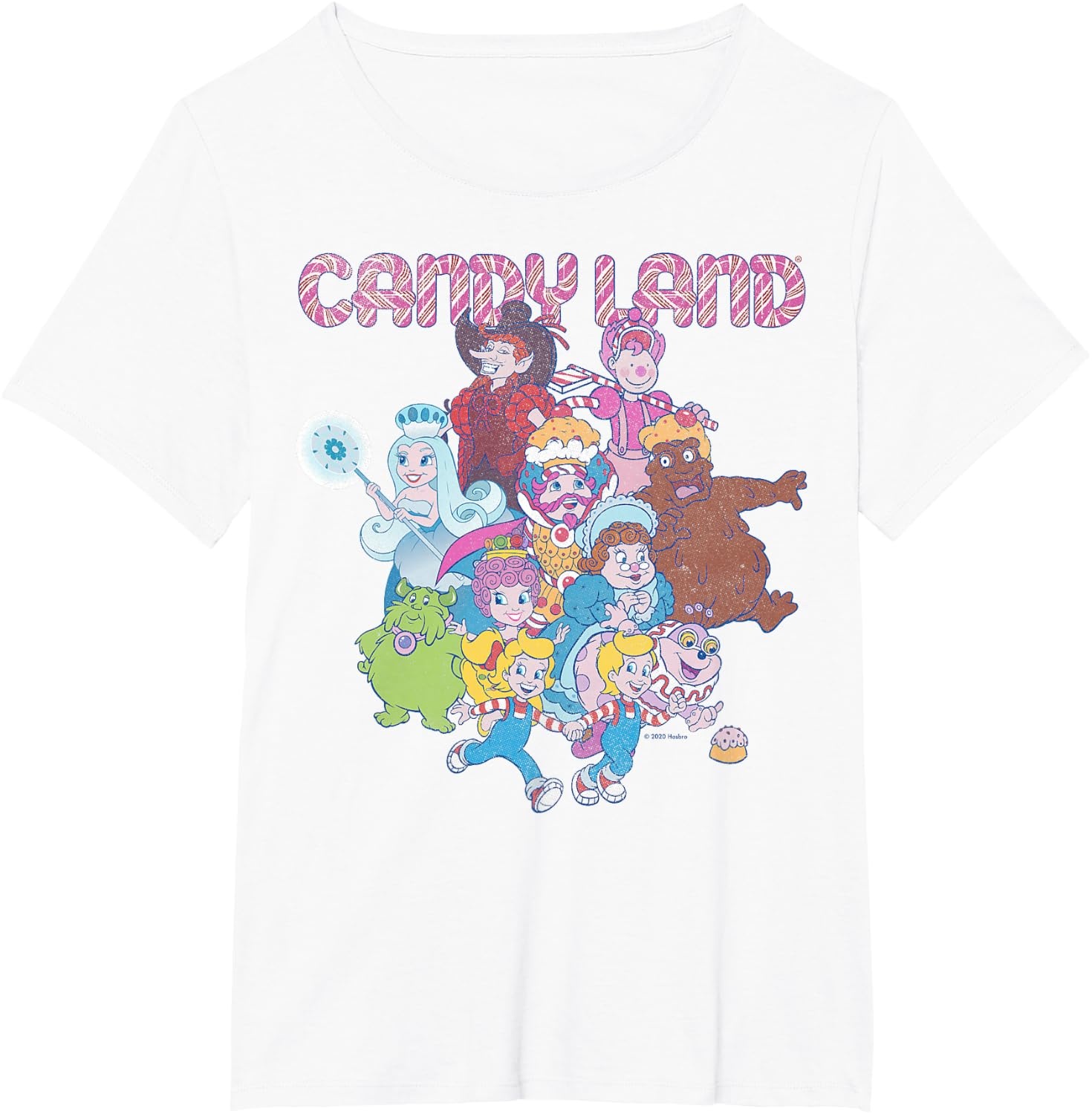 image:imageCandy Land Retro Game Characters Group Shot Logo TShirtWhite