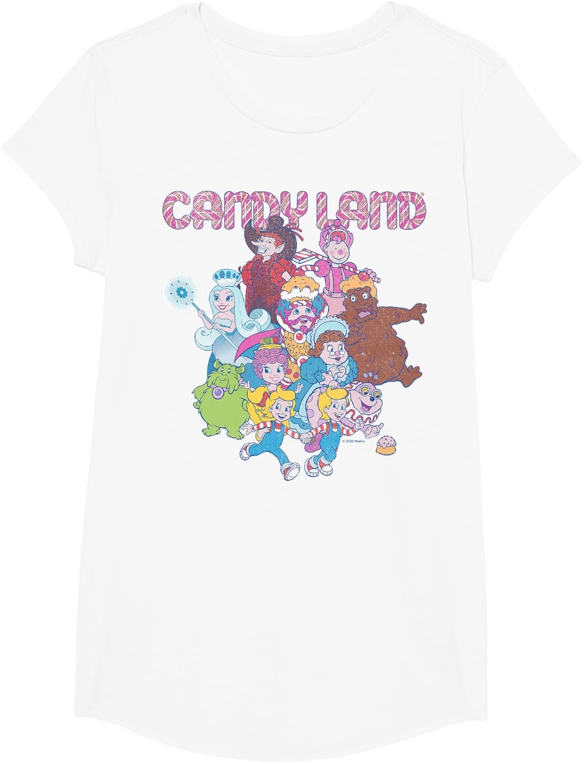 image:imageCandy Land Retro Game Characters Group Shot Logo TShirtWhite
