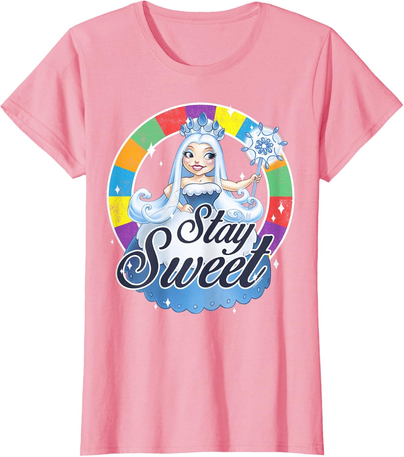 image:imageCandy Land Stay Sweet Princess Frostine Game Wheel Logo TShirtPink