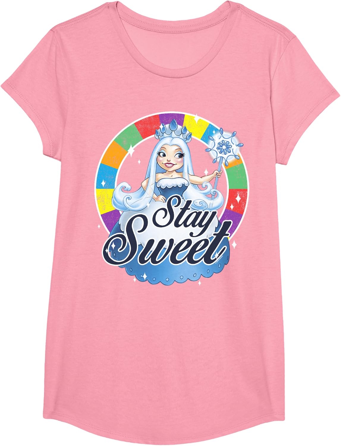 image:imageCandy Land Stay Sweet Princess Frostine Game Wheel Logo TShirtPink