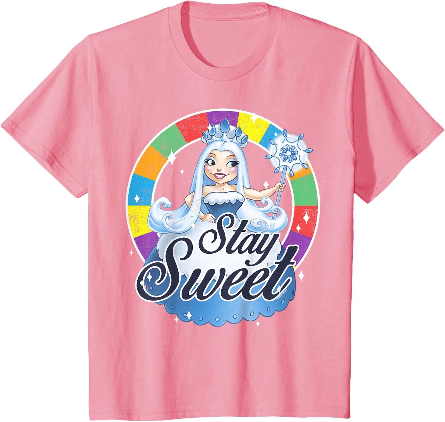image:imageCandy Land Stay Sweet Princess Frostine Game Wheel Logo TShirtPink