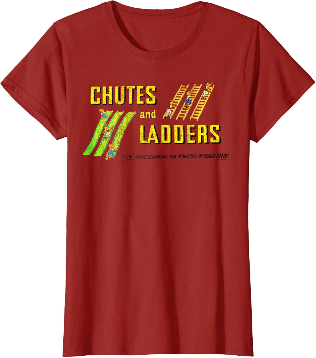 image:imageChutes And Ladders Classic Logo TShirtCranberry Red