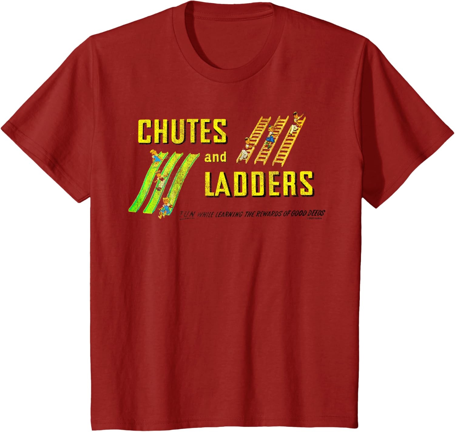 image:imageChutes And Ladders Classic Logo TShirtCranberry Red