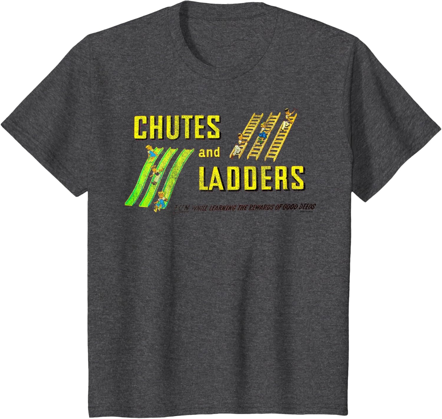 image:imageChutes And Ladders Classic Logo TShirtDark Heather Grey