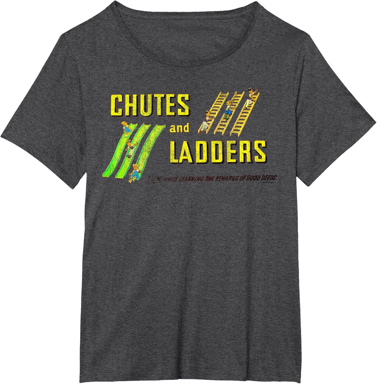 image:imageChutes And Ladders Classic Logo TShirtDark Heather Grey
