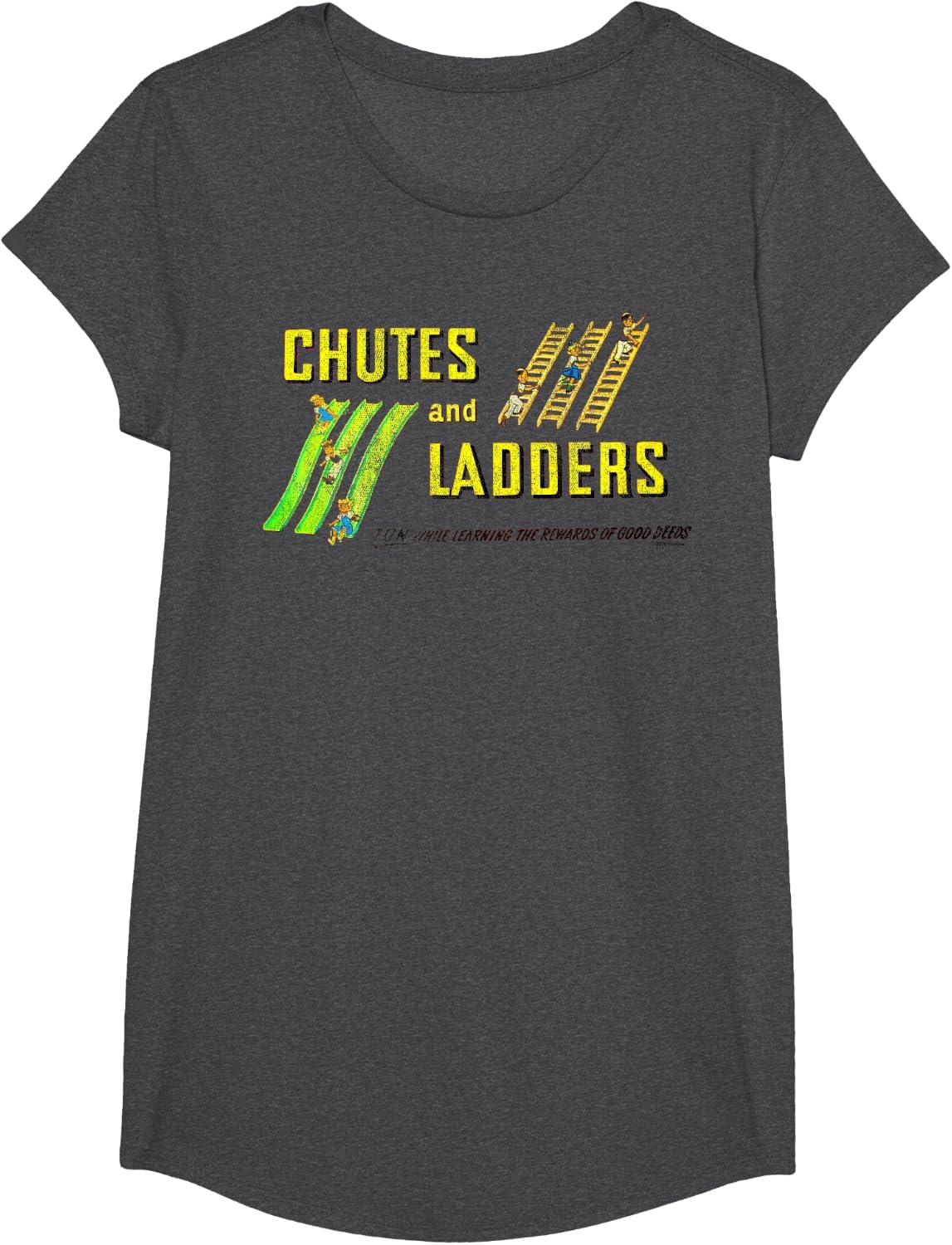 image:imageChutes And Ladders Classic Logo TShirtDark Heather Grey