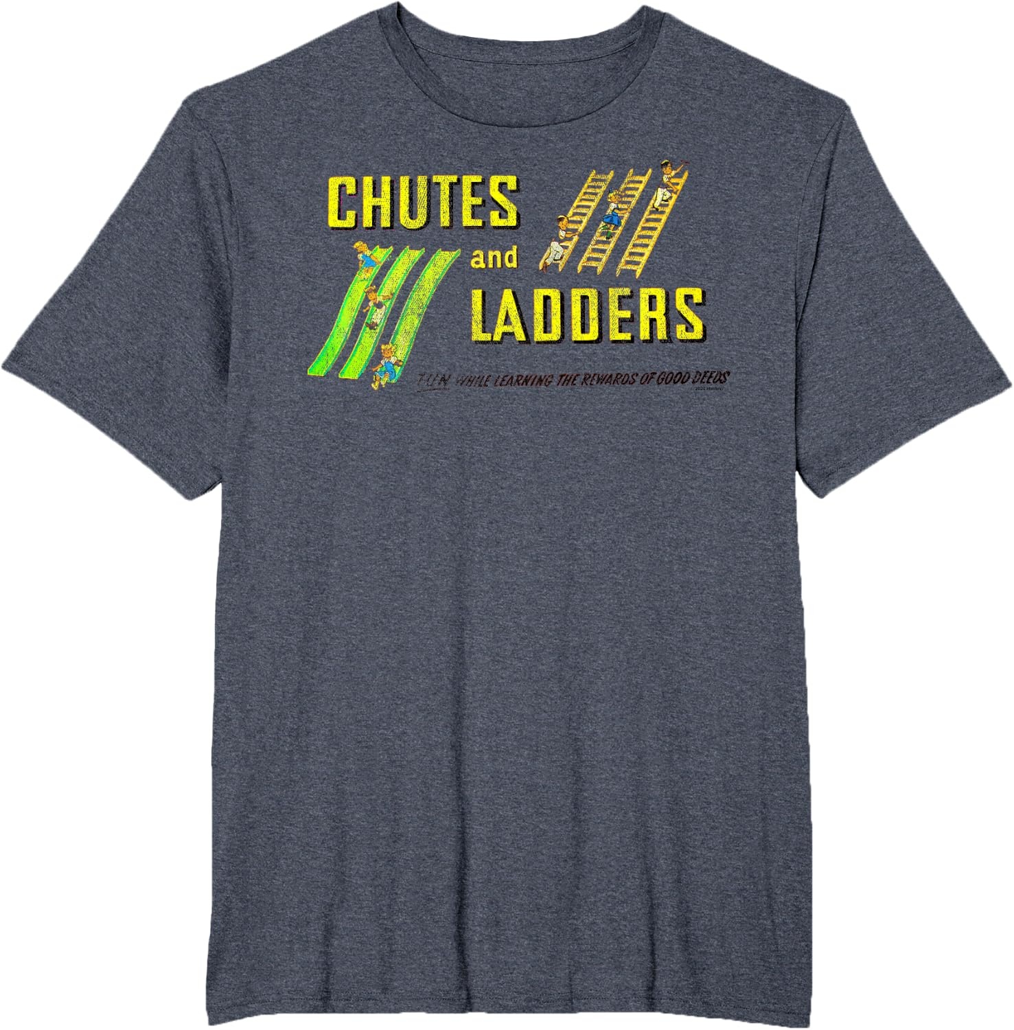 image:imageChutes And Ladders Classic Logo TShirtHeather Blue