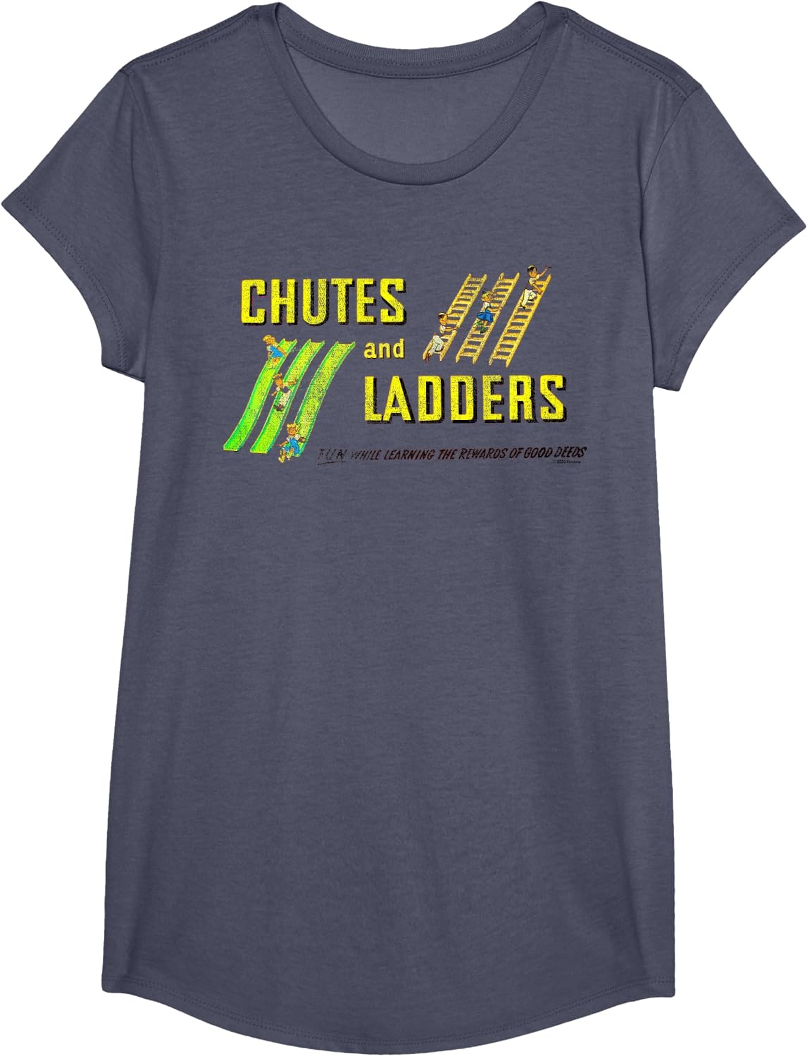 image:imageChutes And Ladders Classic Logo TShirtHeather Blue