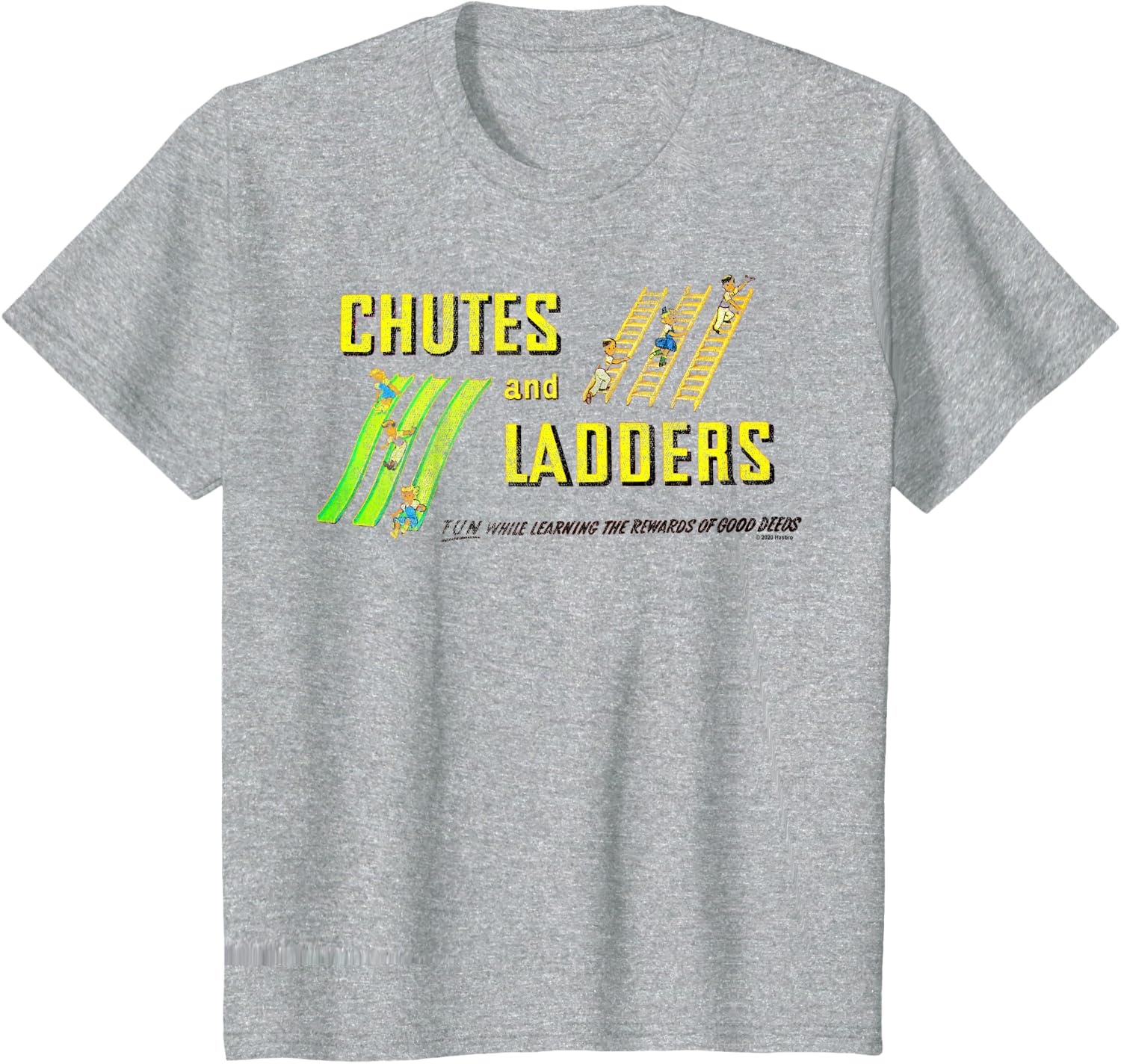 image:imageChutes And Ladders Classic Logo TShirtHeather Grey