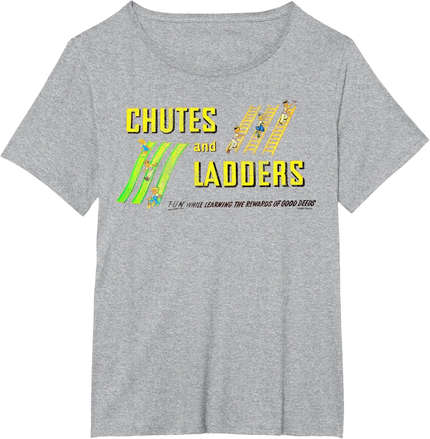image:imageChutes And Ladders Classic Logo TShirtHeather Grey