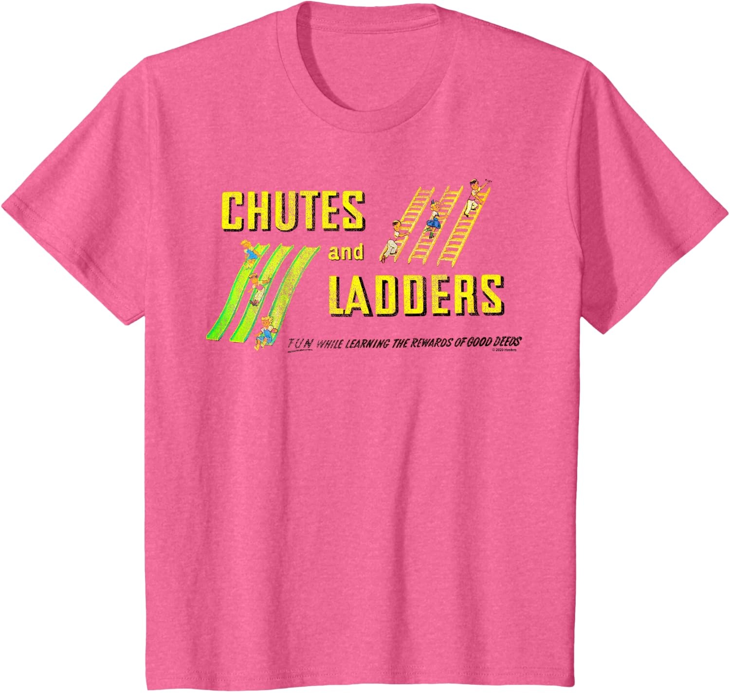 image:imageChutes And Ladders Classic Logo TShirtPink Heather