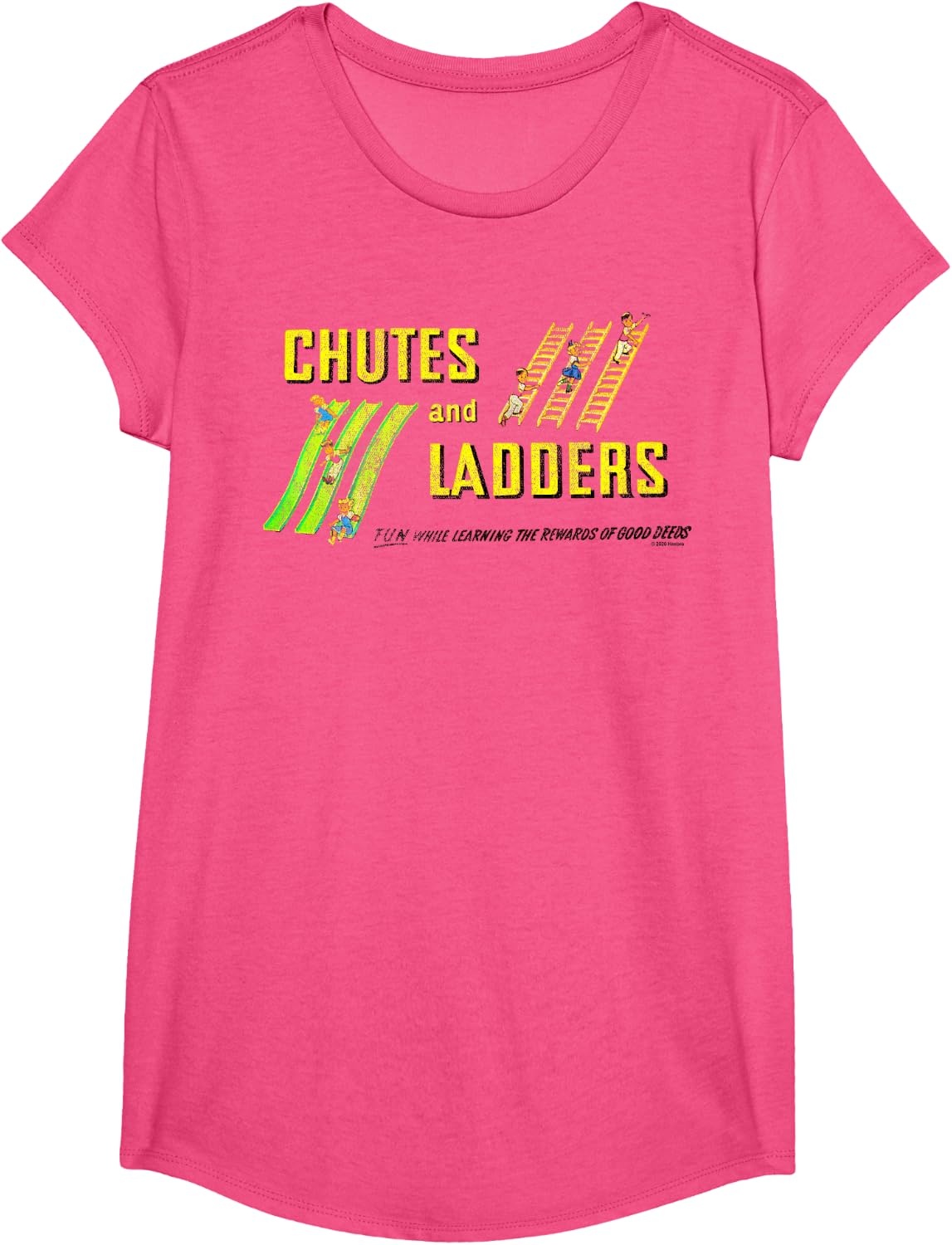 image:imageChutes And Ladders Classic Logo TShirtPink Heather