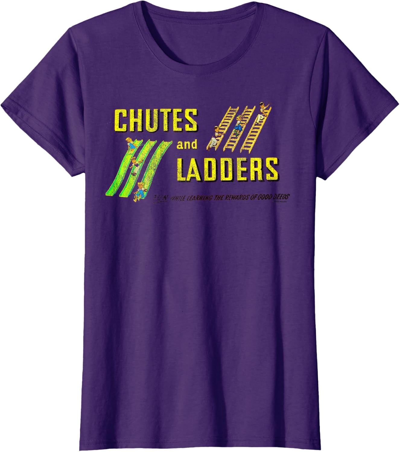 image:imageChutes And Ladders Classic Logo TShirtPurple