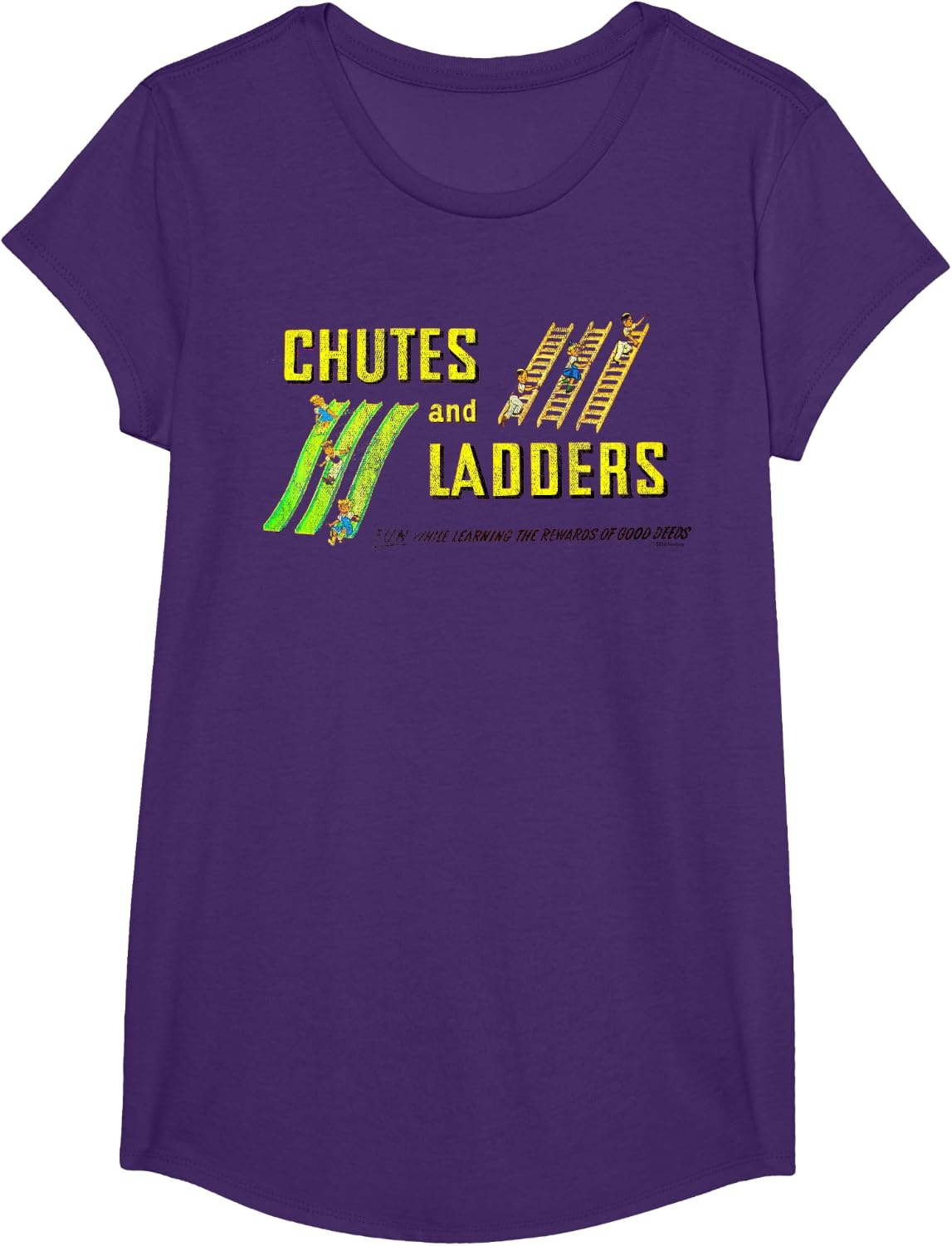 image:imageChutes And Ladders Classic Logo TShirtPurple