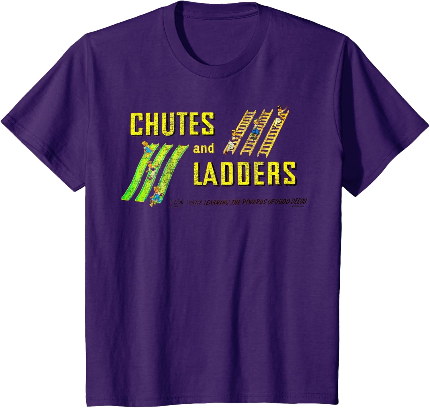 image:imageChutes And Ladders Classic Logo TShirtPurple