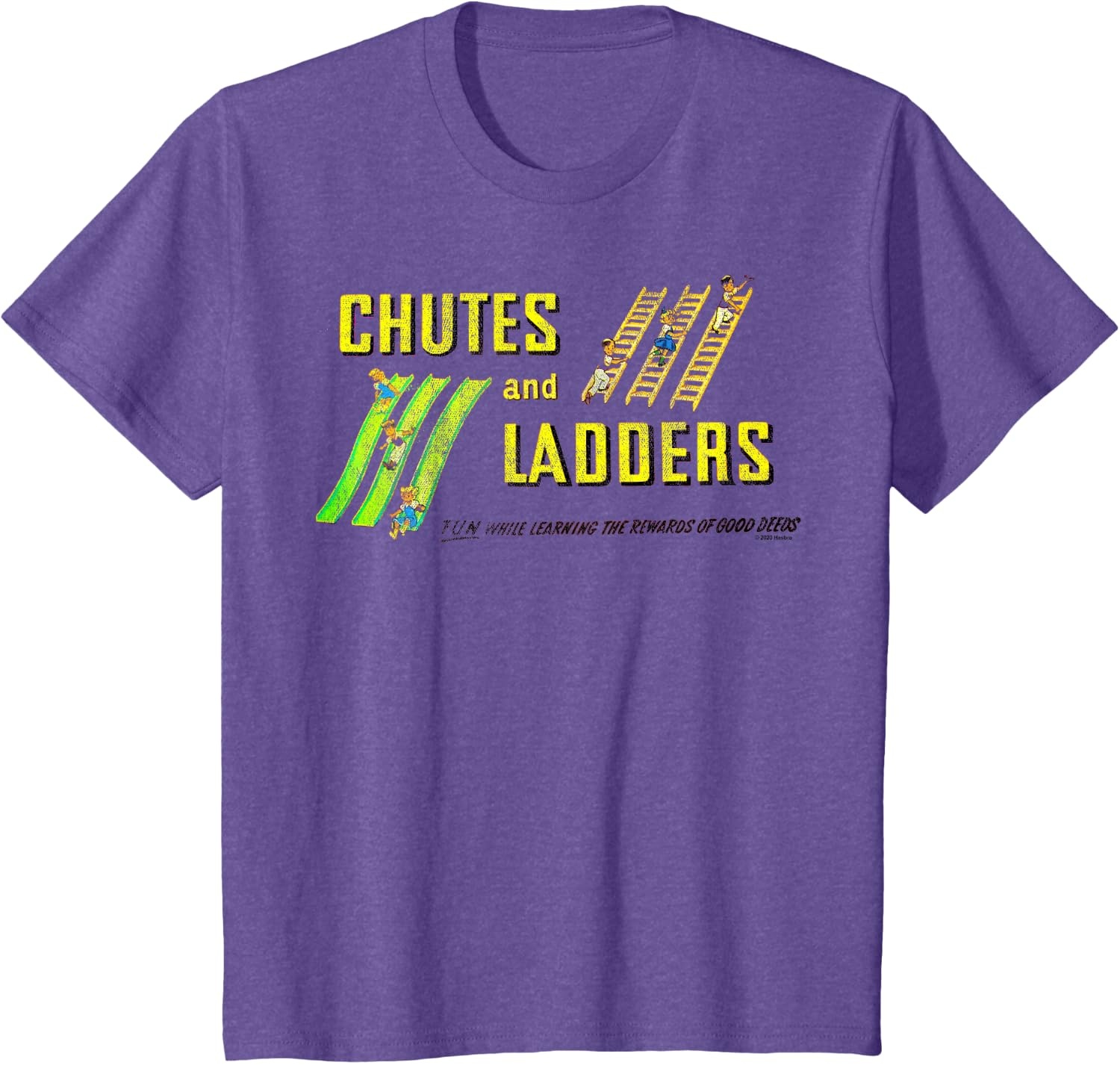 image:imageChutes And Ladders Classic Logo TShirtPurple Heather