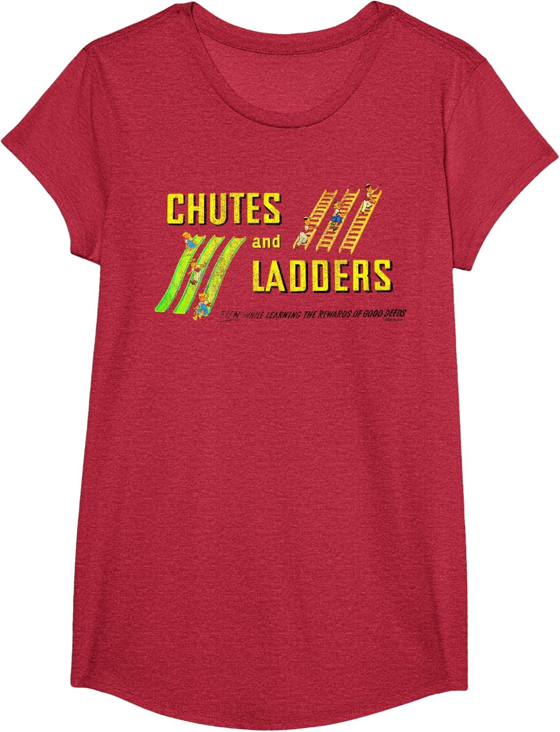 image:imageChutes And Ladders Classic Logo TShirtRed Heather