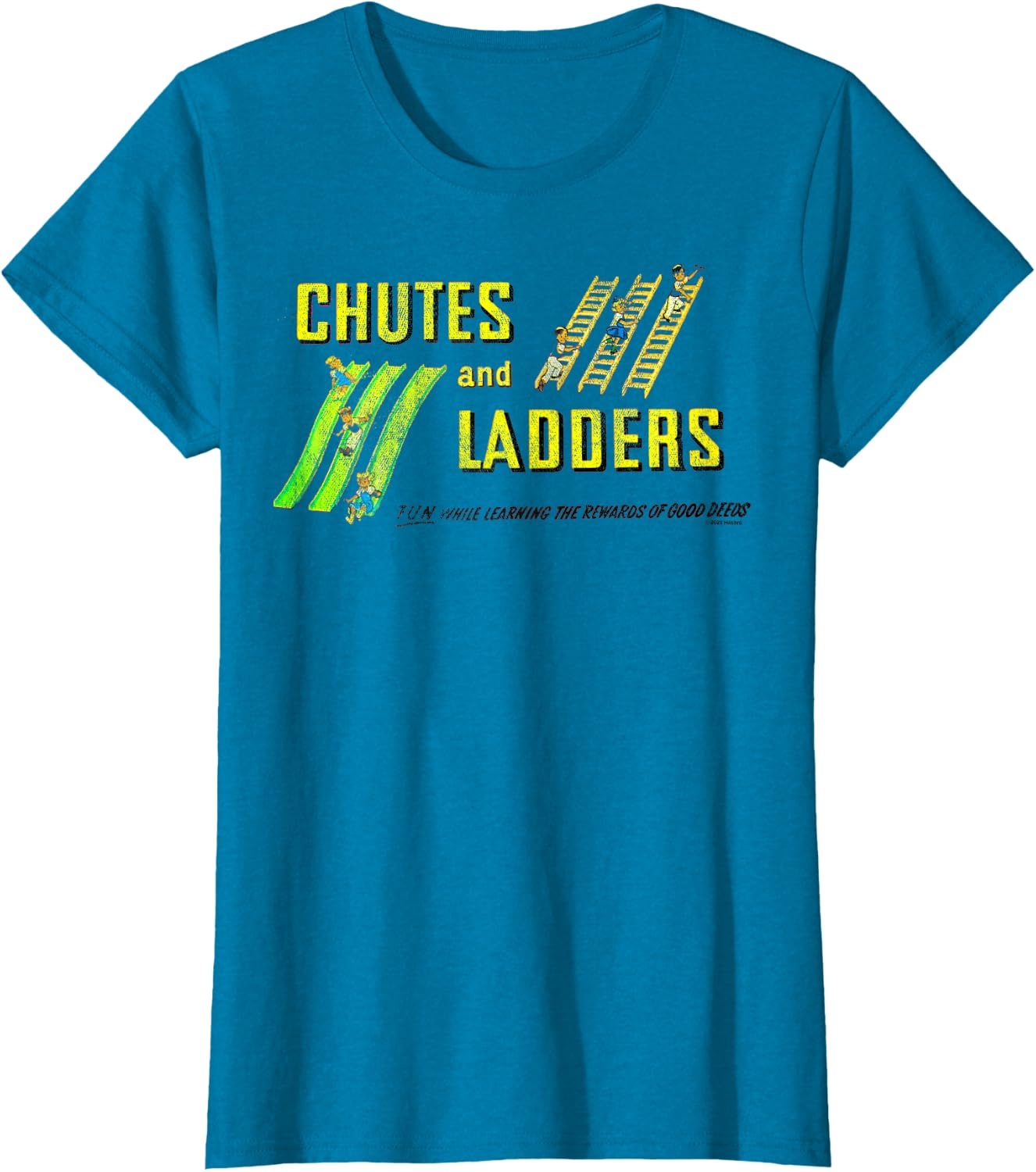image:imageChutes And Ladders Classic Logo TShirtSapphire Blue