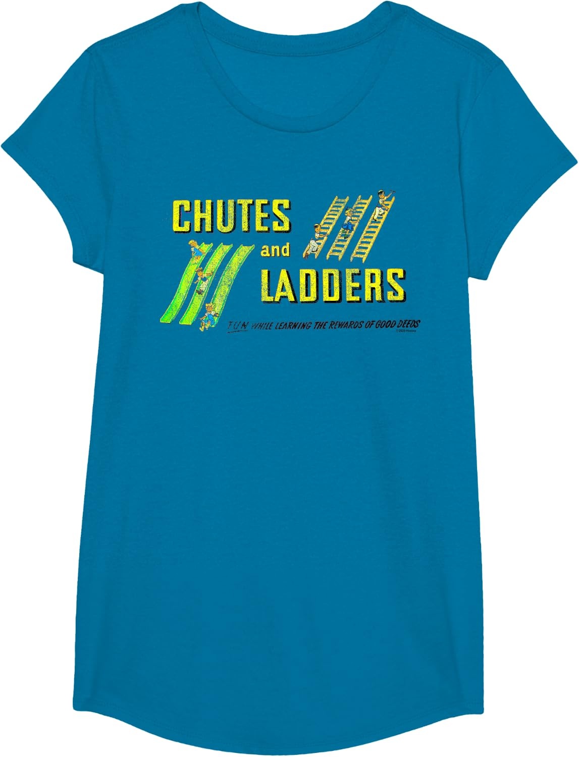 image:imageChutes And Ladders Classic Logo TShirtSapphire Blue